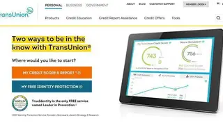 TransUnion screenshot