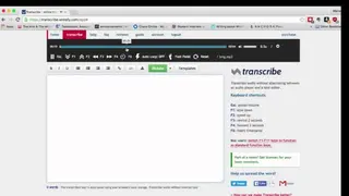 Trascribe screenshot