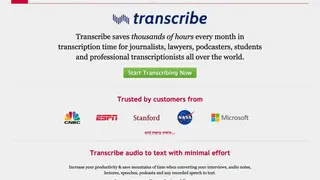 Trascribe screenshot