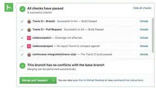 Travis CI screenshot