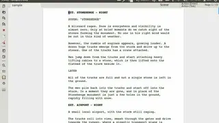 Trelby screenshot