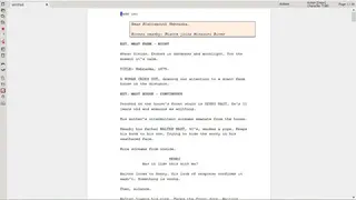 Trelby screenshot