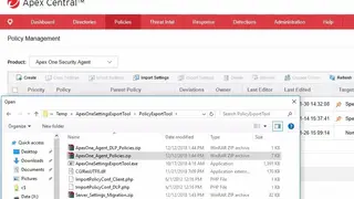 Trend Micro Apex One screenshot