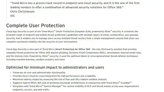 Trend Micro Cloud App Security screenshot