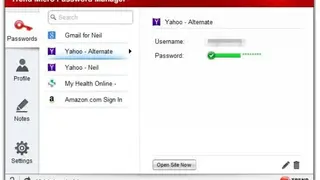 Trend Micro Password Manager screenshot