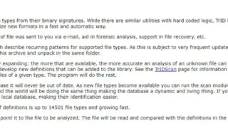 TrID File Identifier screenshot