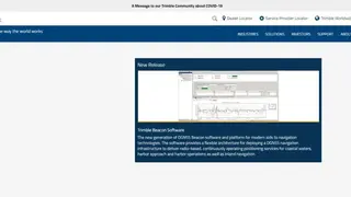 Trimble Navigation Infrastructure screenshot