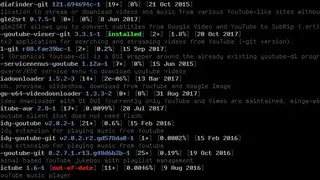 Trizen AUR Package Manage screenshot