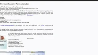 Truck Insurance Form Automation screenshot