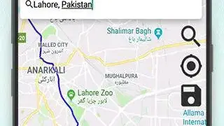 Truck route planner screenshot