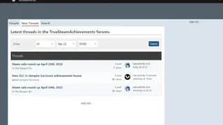 TrueSteamAchievements screenshot