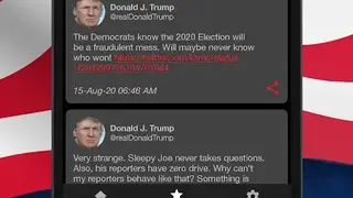 Trump Tweets screenshot