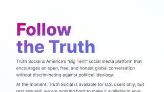 TRUTH Social screenshot