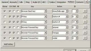 tSIP screenshot