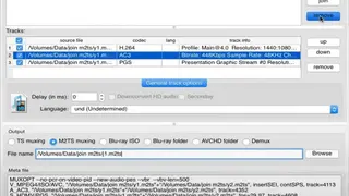 tsMuxeR screenshot