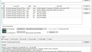 tsMuxeR screenshot