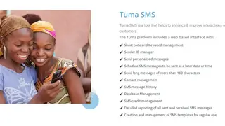 TumaSMS screenshot