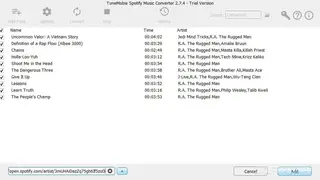 TuneMobie Spotify Music Converter screenshot