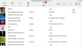 TuneMobie Spotify Music Converter screenshot