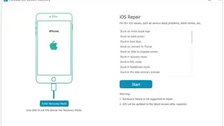 TunesKit iOS System Recovery screenshot