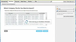 TurboTax Business screenshot