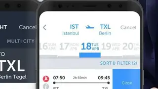 Turkish Airlines – Flight ticket screenshot