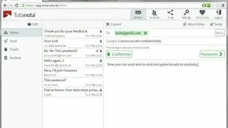 Tutanota screenshot