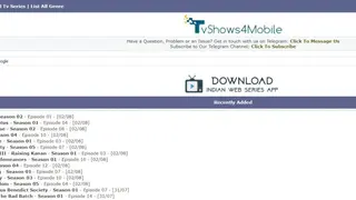 TVShows4Mobile screenshot