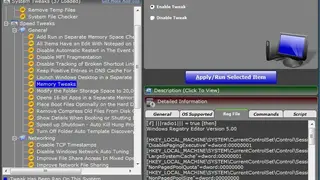 Tweaking screenshot