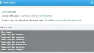TweetDelete screenshot