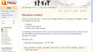 TWiki screenshot