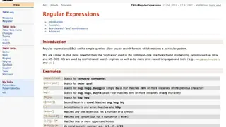 TWiki screenshot