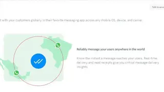 Twilio API for WhatsApp screenshot