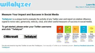 Twitalyzer screenshot