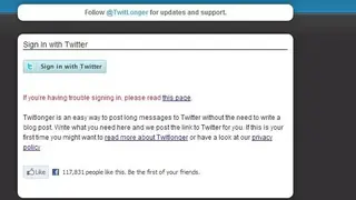 TwitLonger screenshot