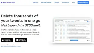 Twitter Archive Eraser screenshot