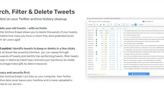 Twitter Archive Eraser screenshot