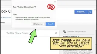 Twitter Block Chain screenshot