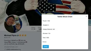 Twitter Block Chain screenshot