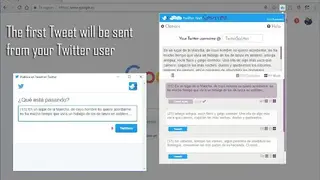 Twitter text Splitter screenshot