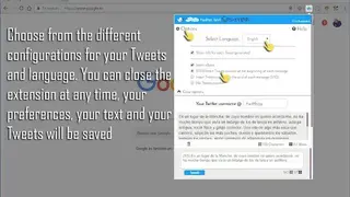 Twitter text Splitter screenshot