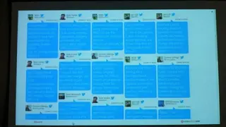 Twitter Wall screenshot