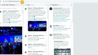 Twitter Wall screenshot