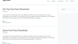 Typefonts screenshot