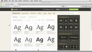 Typekit screenshot