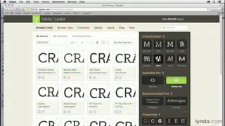 Typekit screenshot