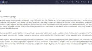 Typing Core screenshot