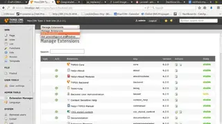TYPO3 screenshot