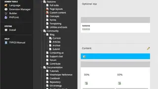 TYPO3 screenshot