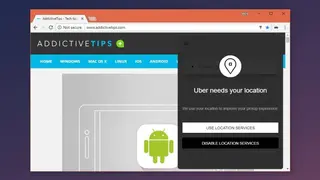 Uber Chrome screenshot